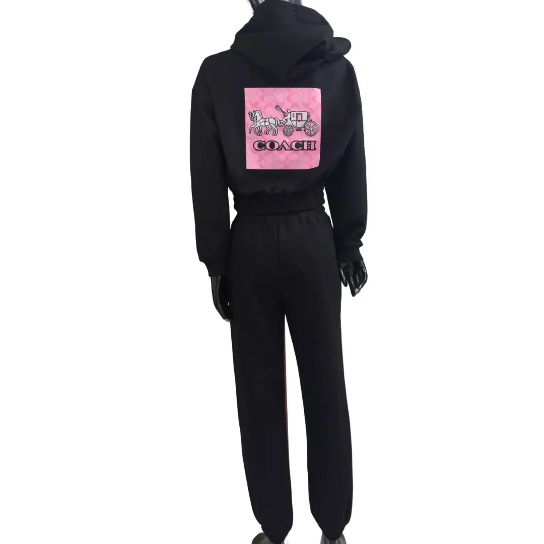 Sudadera coach dama - negra 3